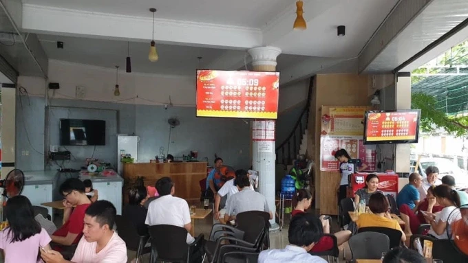 Loại hình kinh doanh kết hợp xổ số Vietlott và quán cà phê đang dần phổ biến hơn.