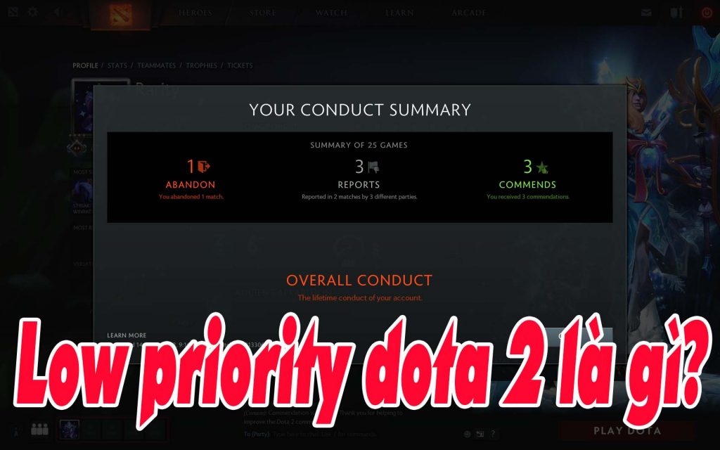 Low priority dota 2 là gì - Những chế độ đấu phạt trong Dota 2