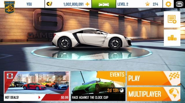 Hướng dẫn cách hack Asphalt 8 trên Android