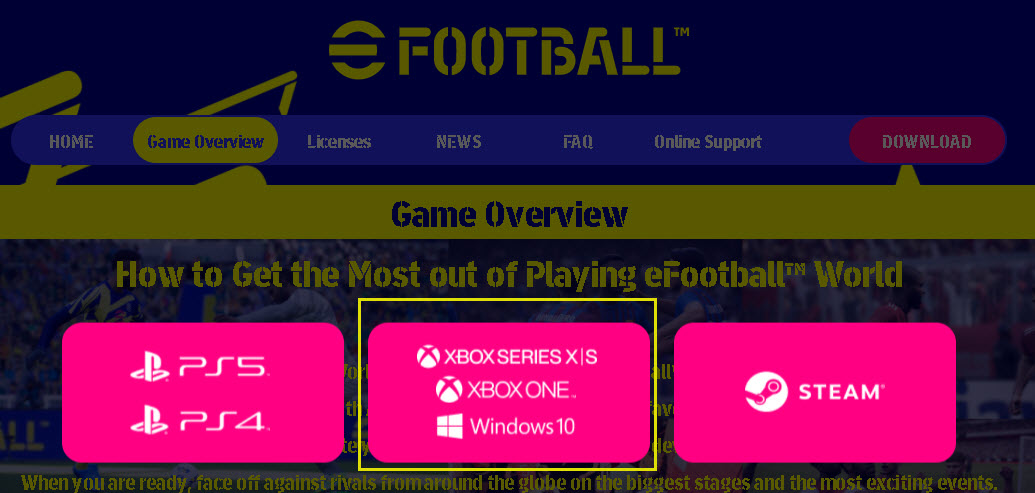 tải game efootball pc