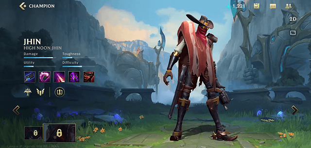 Thông tin kỹ năng của Jhin trong Tốc Chiến