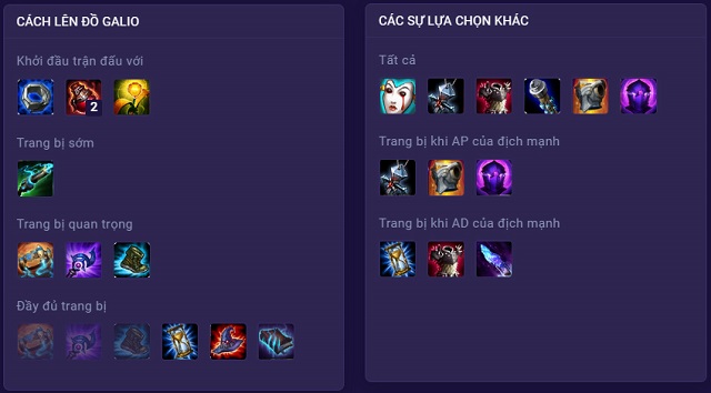 Gợi ý lên đồ cho Galio Tốc Chiến