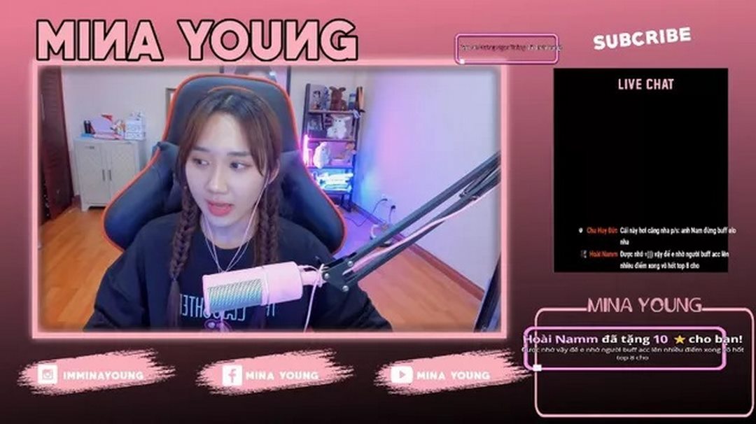 Nhan sắc của Streamer Mina Young