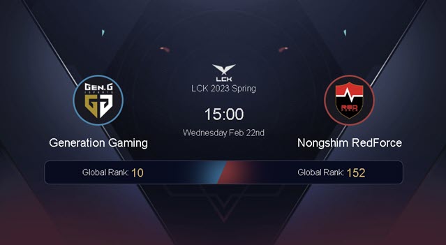 Nhận định LCK Mùa Xuân 2023 NS vs GEN