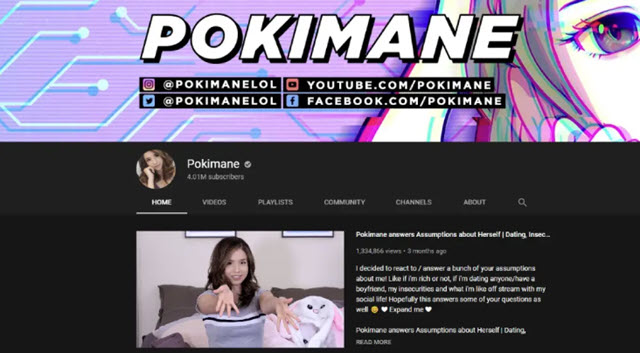 Streamer Pokimane