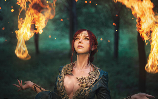 Saya The Fox - Nữ cosplayer nàng phù thuỷ Triss nóng bỏng nhất 2023