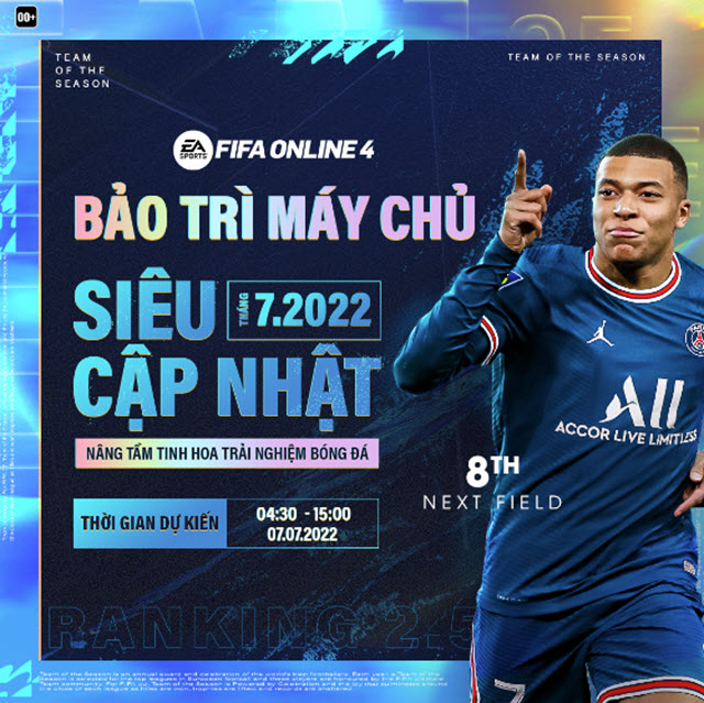 Lịch Fifa Online 4 bảo trì mới nhất